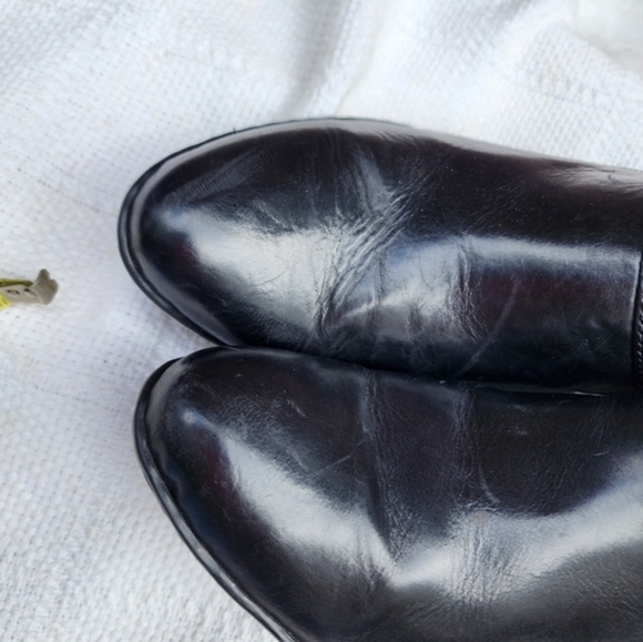 Børn black leather booties/ shooties 11 - Picture 5 of 12